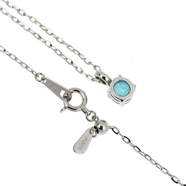 Pt900/ Pt850 ブルージルコン ペンダントネックレス 0.84ct - メルカリ