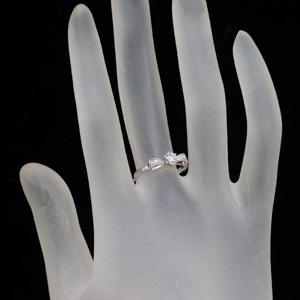 美品 フォーエバーマークダイヤモンドPt900 ダイヤ0.35 リング ＞ フォーエバーマーク リング 指輪 シルバー Pt900 プラチナム ダイヤ 2P