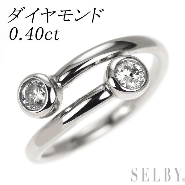 Pt 950 ダイヤモンド リング 0.40 ct
