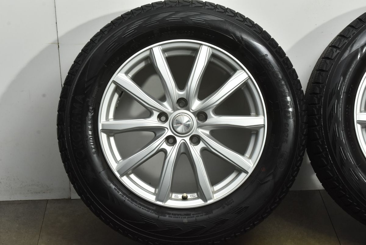  交換用に ジョーカー 17 in 7 J 40 PCD 114.3 ヨコハマ アイスガード G 075 225|65 R NX ハリアー RAV 4 エクストレイル CX-5 CX-8 可 17インチ タイヤ ホイールセット