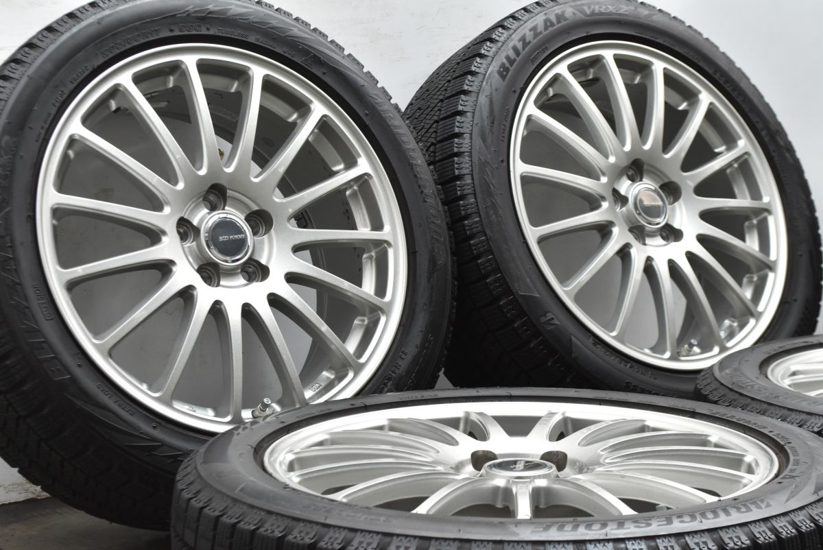 エコフォルム 17 in 7 J 53 PCD 100 ブリヂストン ブリザック VRX 2 205|50 R プリウス カローラツーリング スポーツ インプレッサ