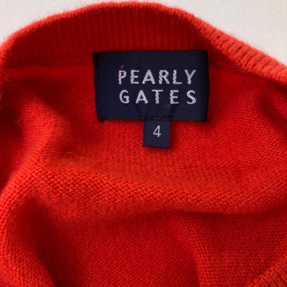 サイズ：4 PEARLY GATES パーリーゲイツ カシミヤ ニットセーター