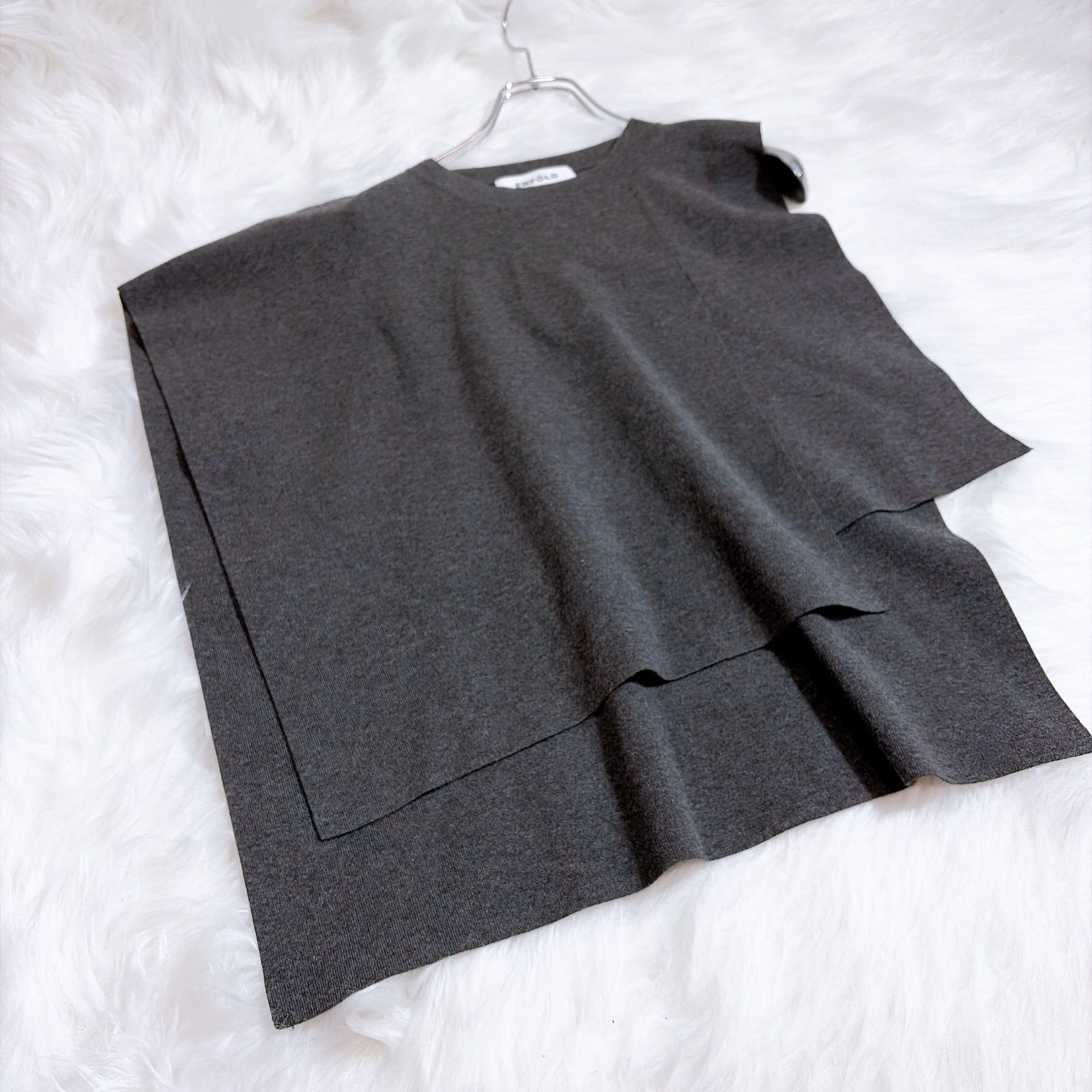 ENFOLD CAPE VEST ケープベスト　グレー　38 ENFOLD グレー ベスト 38 ENFOLD CAPE VEST ケープベスト グレー 38