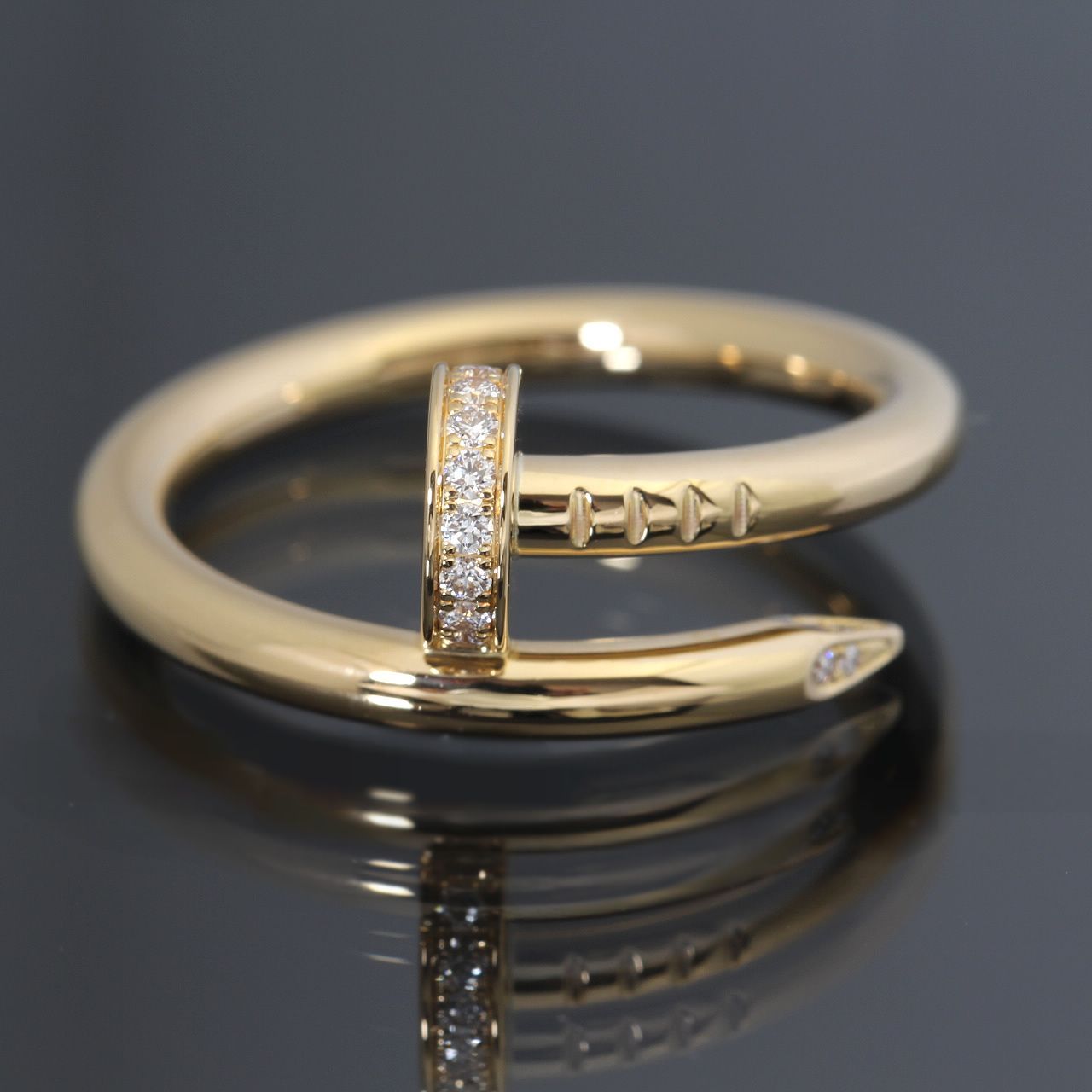 カルティエ Cartier ジュストアンクル ダイヤ リング 750 YG サイズ57 10951