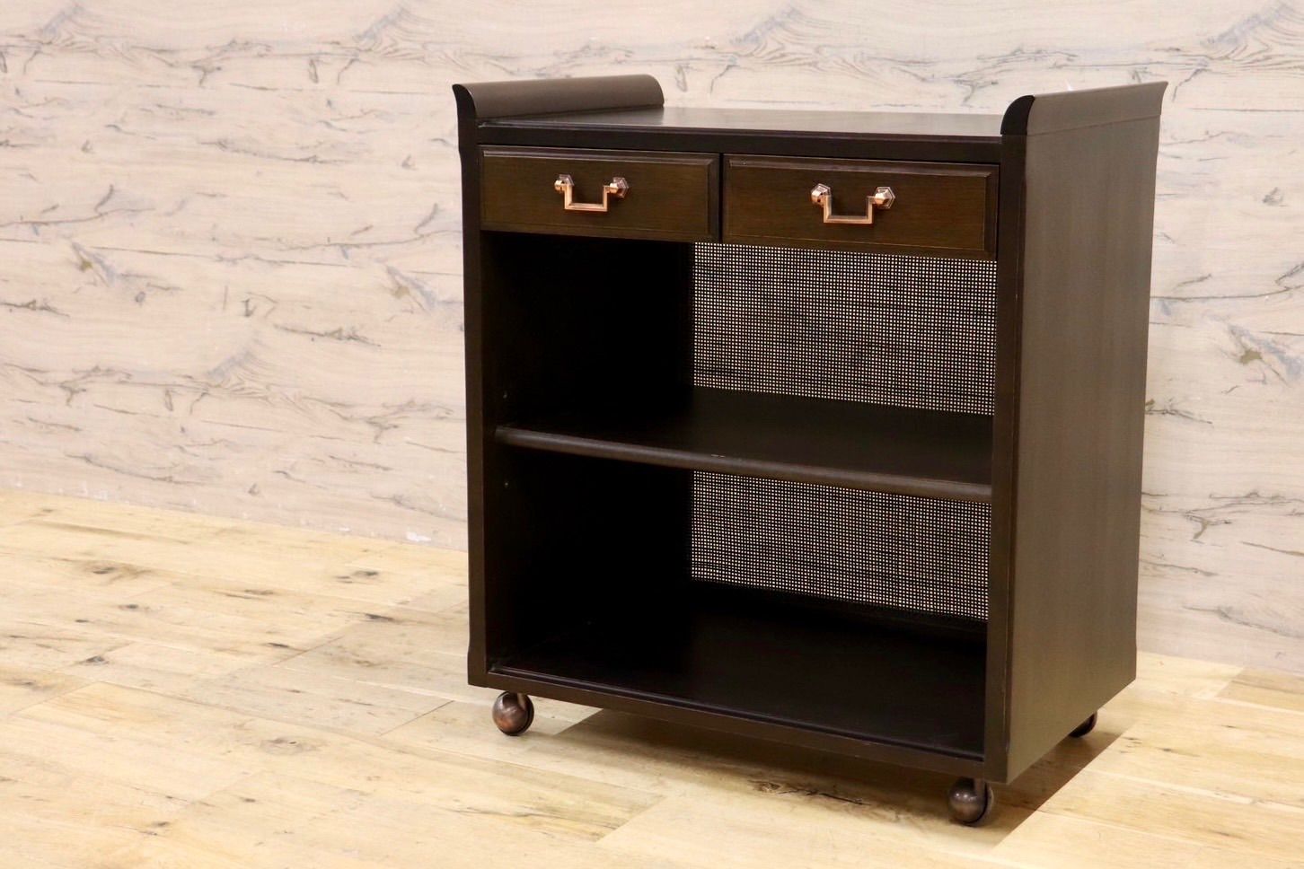 GMIS 412○maruni | マルニ 地中海 ワゴン キャスター付き サイドキャビネット 引出し収納 クラシック アンティーク ヴィンテージ