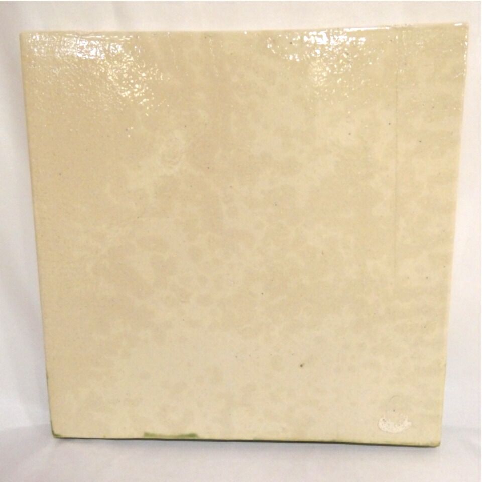 十二月の特価品】織部 敷瓦(陶板) 瓦板 茶道具 1【お稽古用 中古