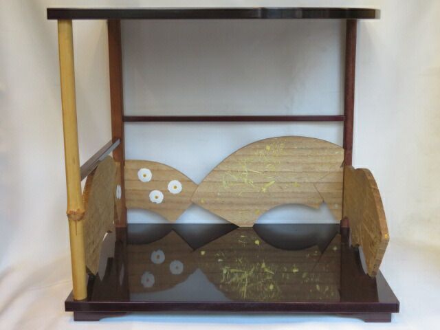 新年）平安洛東 泰軒作 鵬雲斎好写 固定式 寿扇棚〈税込・送料込