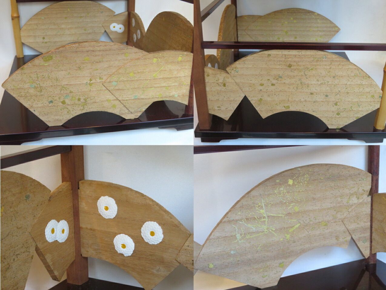 新年）平安洛東 泰軒作 鵬雲斎好写 固定式 寿扇棚〈税込・送料込 