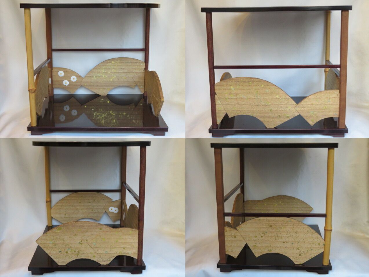 新年）平安洛東 泰軒作 鵬雲斎好写 固定式 寿扇棚〈税込・送料込