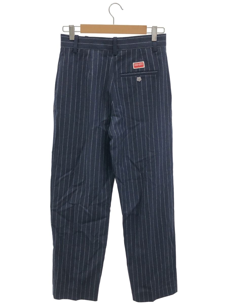 KENZOピンストライプスラックスパンツネイビー38