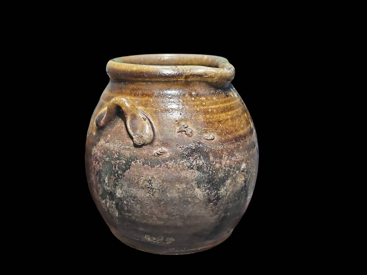 古備前 お歯黒壺 江戸期 備前焼 壷 壺 古美術 骨董 レトロ アンティーク 置物 インテリア コレクション KA 26 出 9