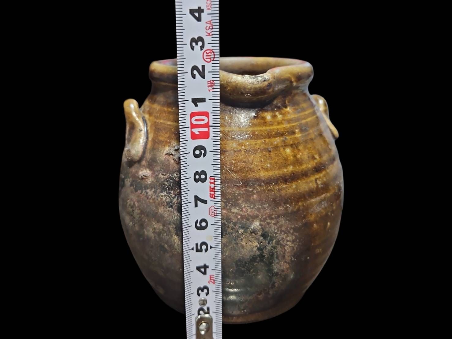 壷□古備前 船壺 古壷 お歯黒壷 鉄漿 古い甕 江戸期 古美術 時代物