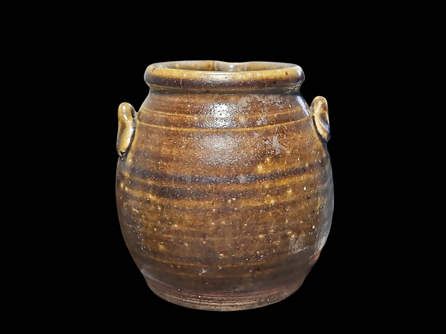 壷■無地唐津(江戸期)お歯黒壺 小壺 茶入れ 古唐津 時代物 骨董品 古玩■ 壷□無地唐津(江戸期)お歯黒壺 小壺 茶入れ 古唐津 時代物 骨董