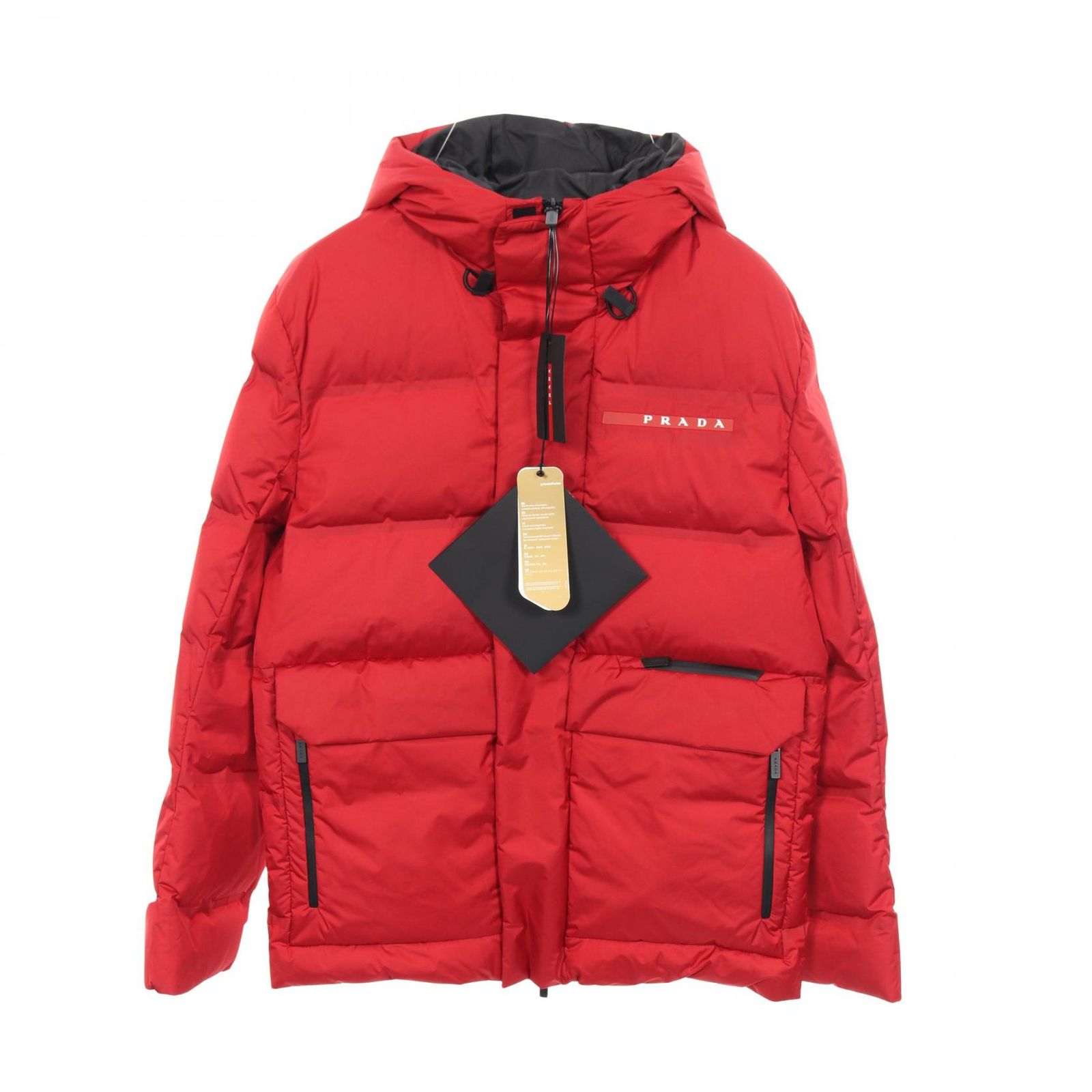 プラダスポーツ リネアロッサ PRADA SPORT LINEA ROSSA ダウンジャケット エクストリームテックスライト フーデッド その他 ジャケット メンズ ♥