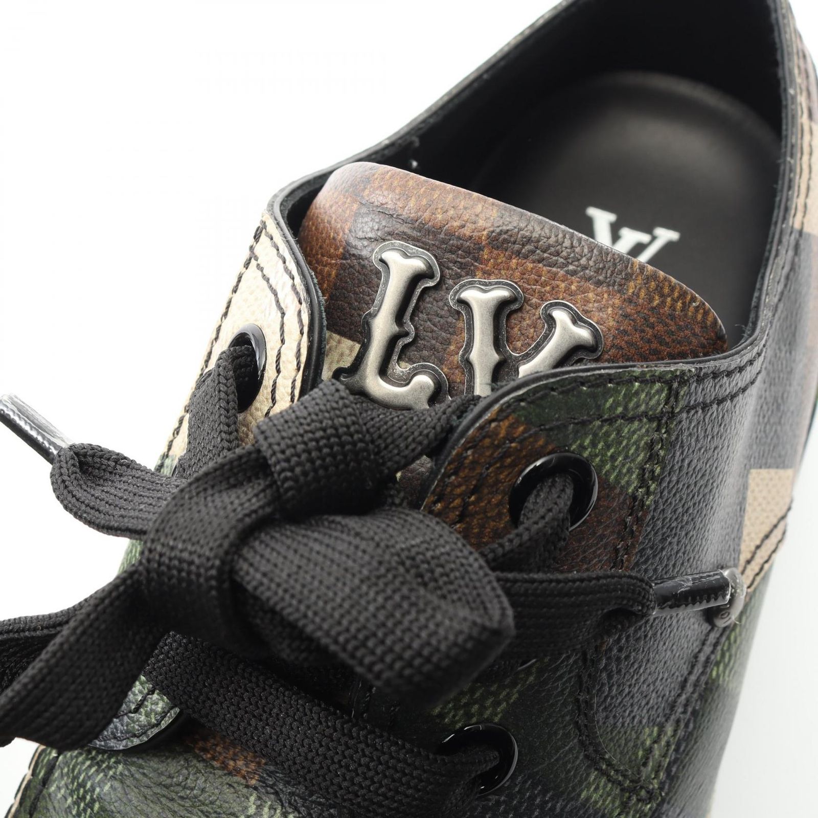 ルイ ヴィトン LOUIS VUITTON スニーカー LVチェッカーライン ダモフラージュ PVCコーティングキャンバス メンズ A スニーカー 靴