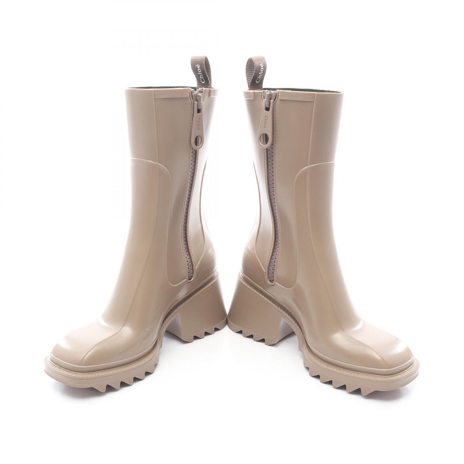 クロエ Chloe レインシューズ Betty レインブーツ グレーベージュ