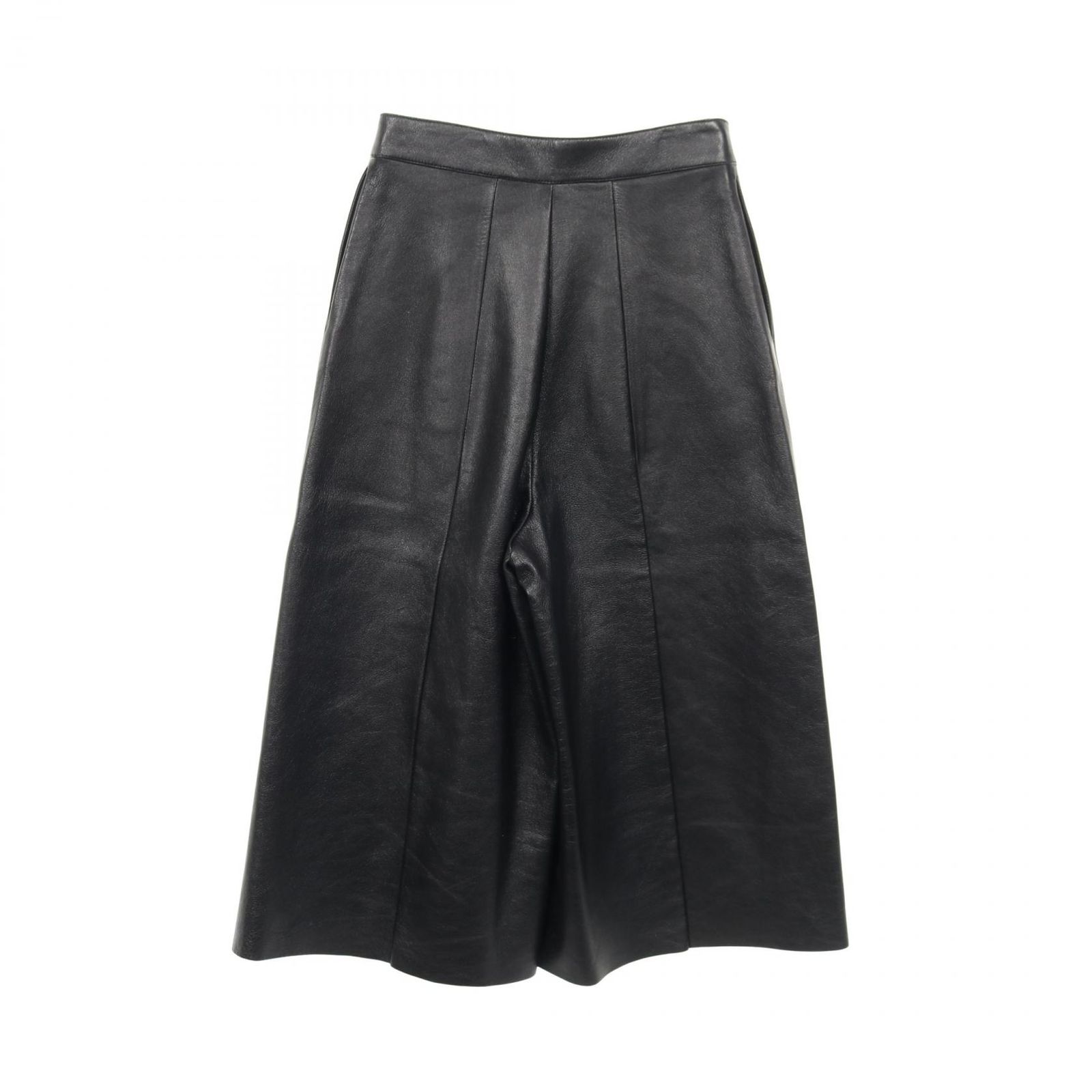 セリーヌ CELINE パンツ ブラック その他 レザーパンツ レディース A