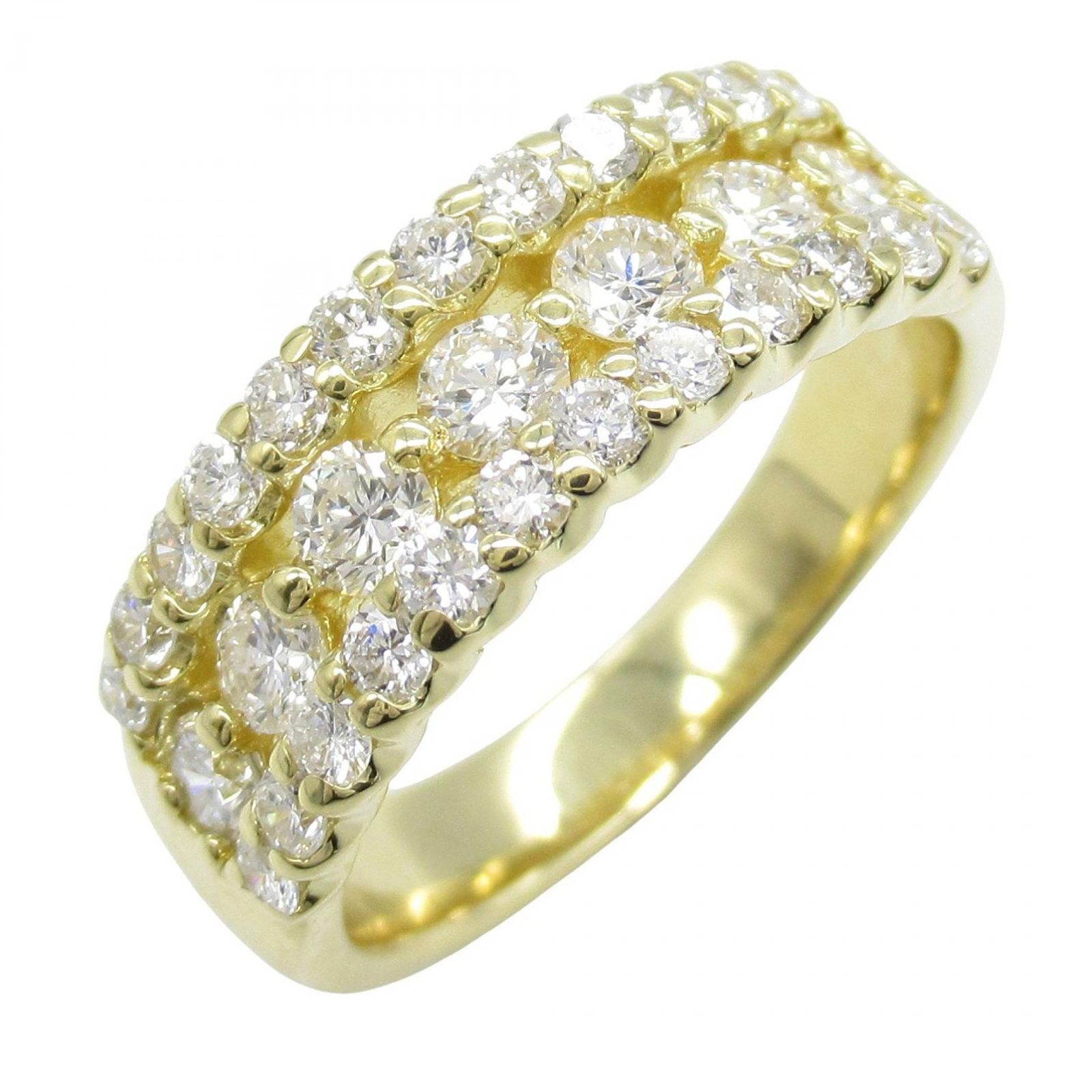 ジュエリー JEWELRY リング 指輪 ダイヤモンド ﾀﾞｲﾔ 6.2 g 10.5 K 18 イエローゴールド レディース A