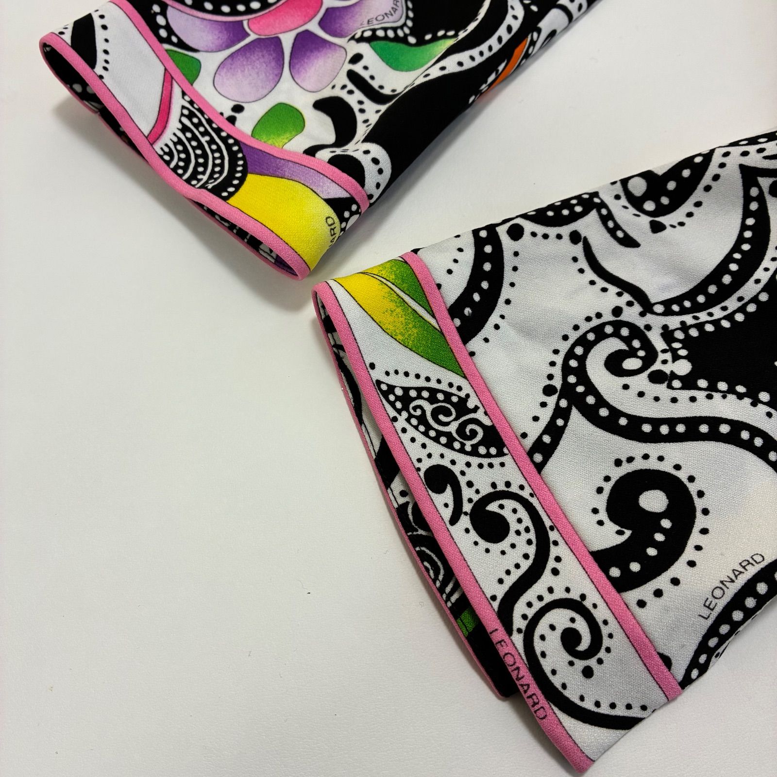 LEORARD レオナール☆カンカン素材 テーラードジャケット LL