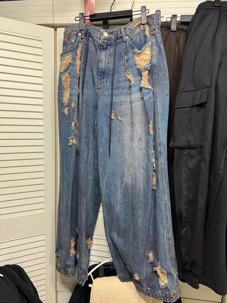 24 ss Juun.J オイルウォッシュ ワイドデニム