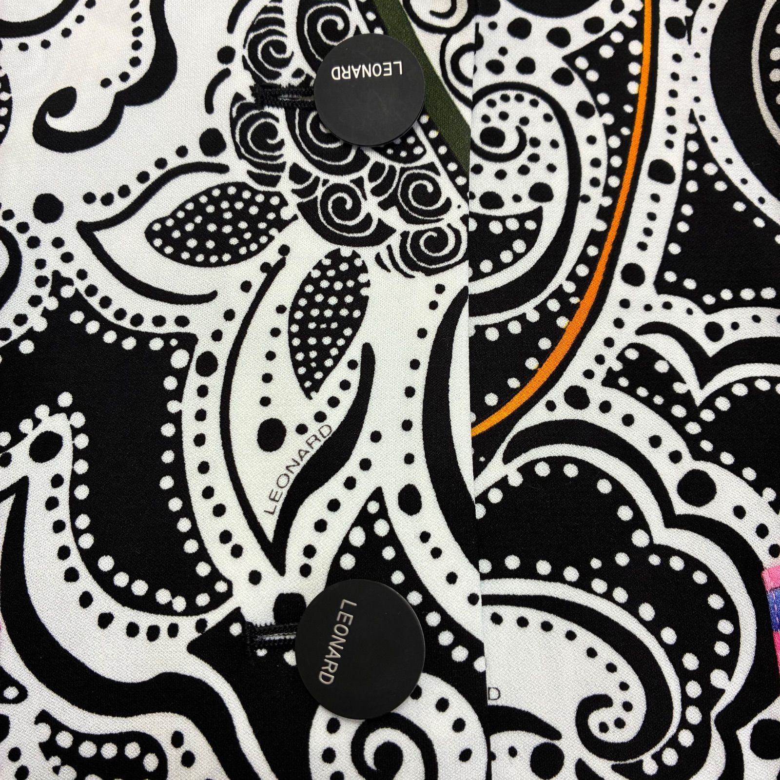 LEORARD レオナール☆カンカン素材 テーラードジャケット LL