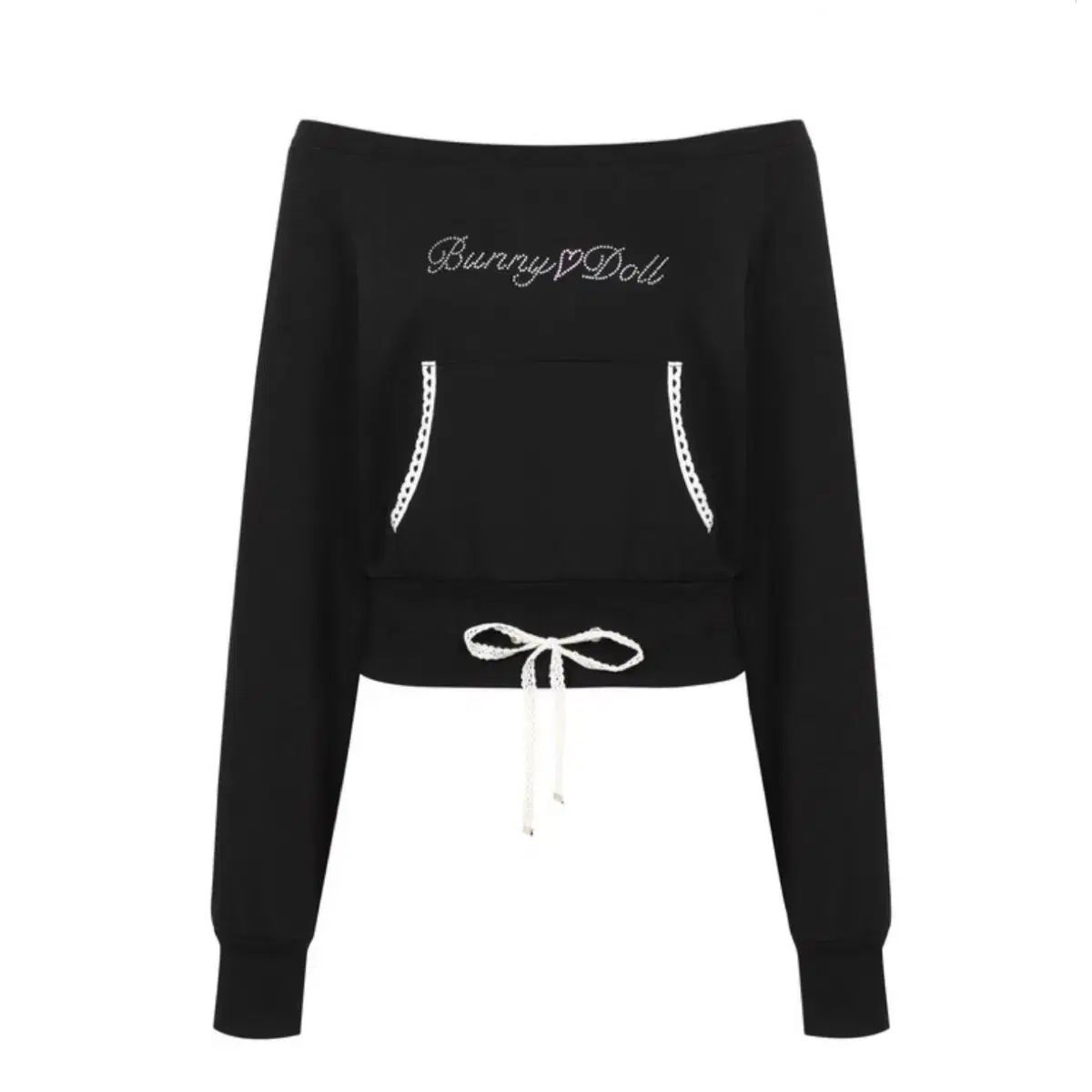 バニーアンドドール DEAR ドール ポケット Tシャツ ブラック