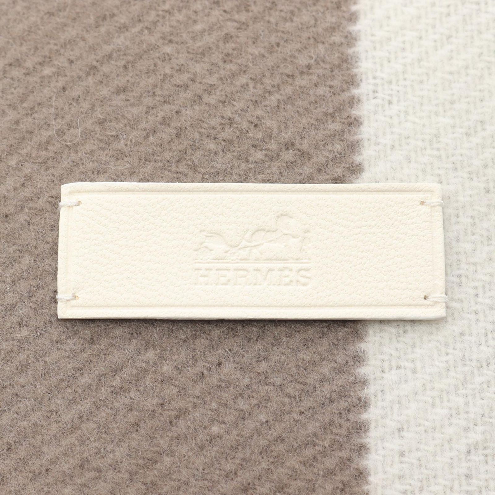 エルメス HERMES マフラー コンクール イヴォワール ピュス グレー その他 コンクールマフラー レディース ♥