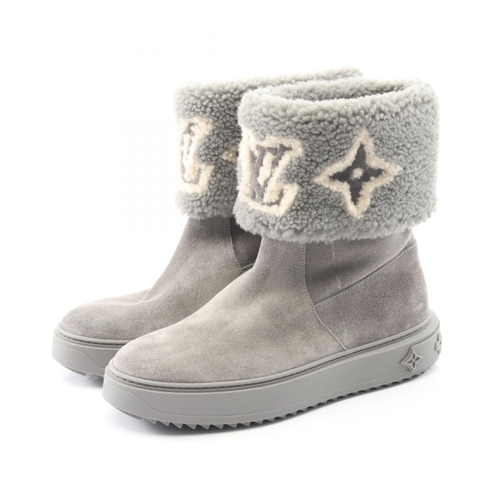 ルイ ヴィトン LOUIS VUITTON ブーツ スノードロップライン スウェード レディース A