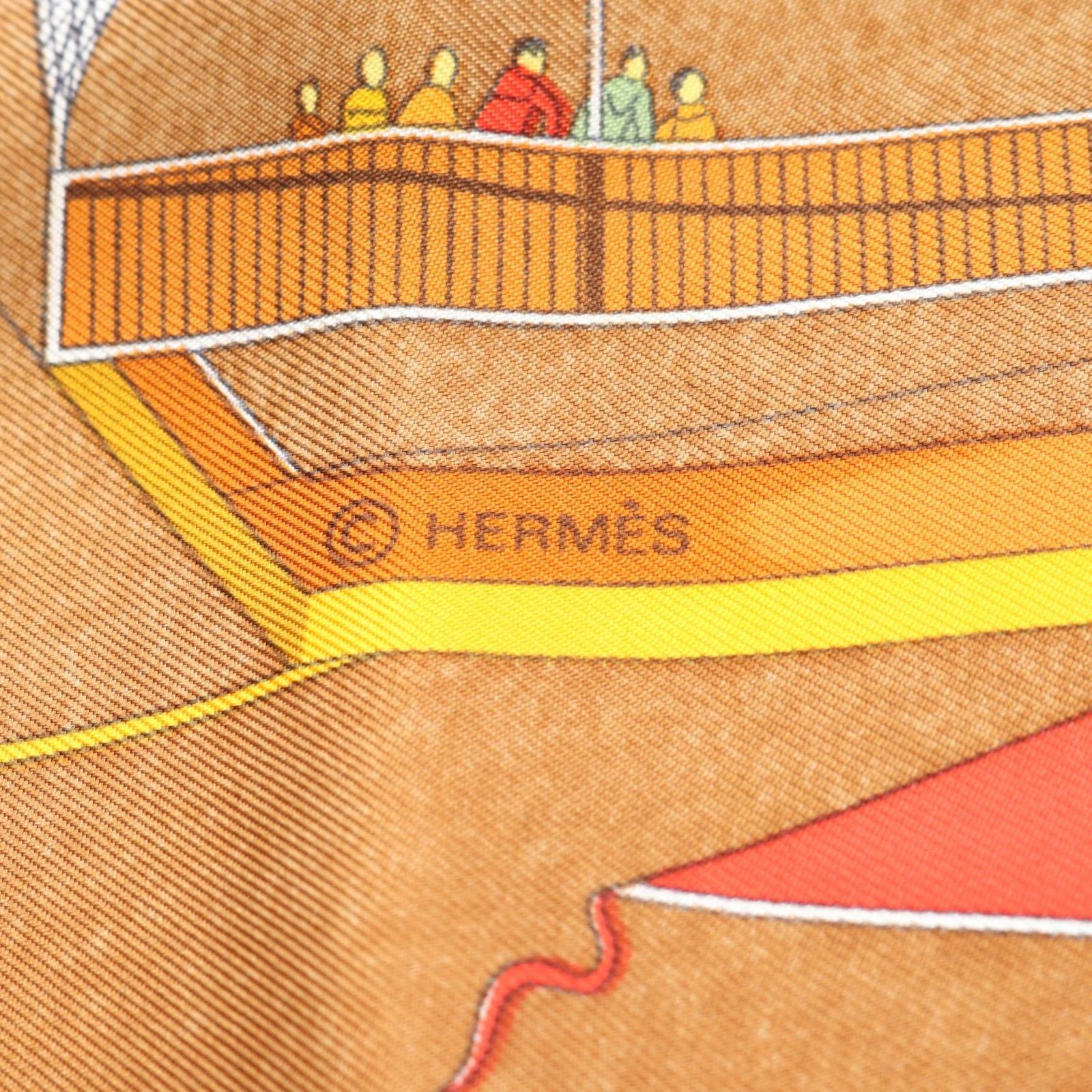 エルメス HERMES スカーフ カレ90 LES FOLIES DU CIEL シルク レディース A