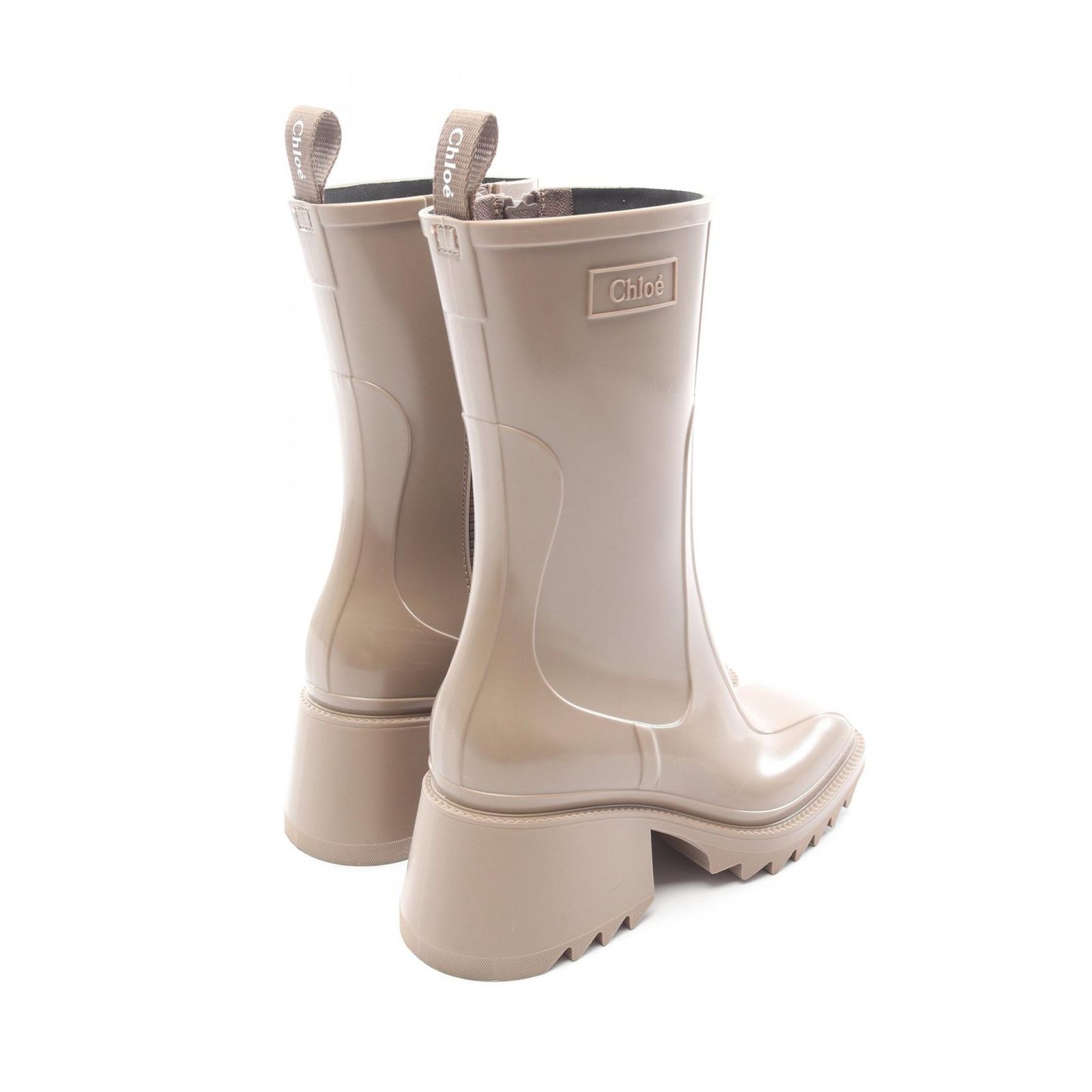 ✨格安✨クロエ　CHLOE　レインブーツ　ベージュ　36サイズ Chloe - Chloe レインブーツの通販 by p🐥 shop｜クロエならラクマ