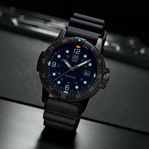  ルミノックス LUMINOX 腕時計 Sea Bass Carbonox グリーンロゴ X 2 2003 ネイビー 44 mm 日本未発売モデル スイス製 並行輸入品 319 a 85 d 7 その他 キッチン 食器