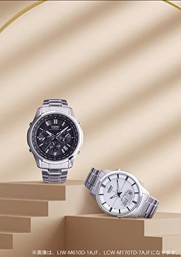 カシオ 腕時計 リニエージ 電波ソーラー LCW-M 170 DB-1 AJF メンズ ブラック 6 e 7 a 4