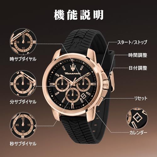 ブラックシリカゲル時計バンド