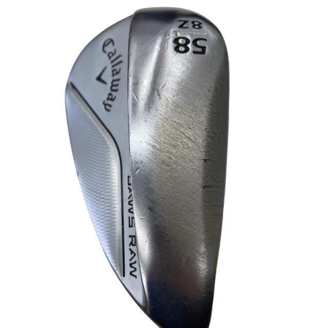 中古】 キャロウェイ JAWS RAW クロムメッキ 58°/08°Z ウェッジ WG