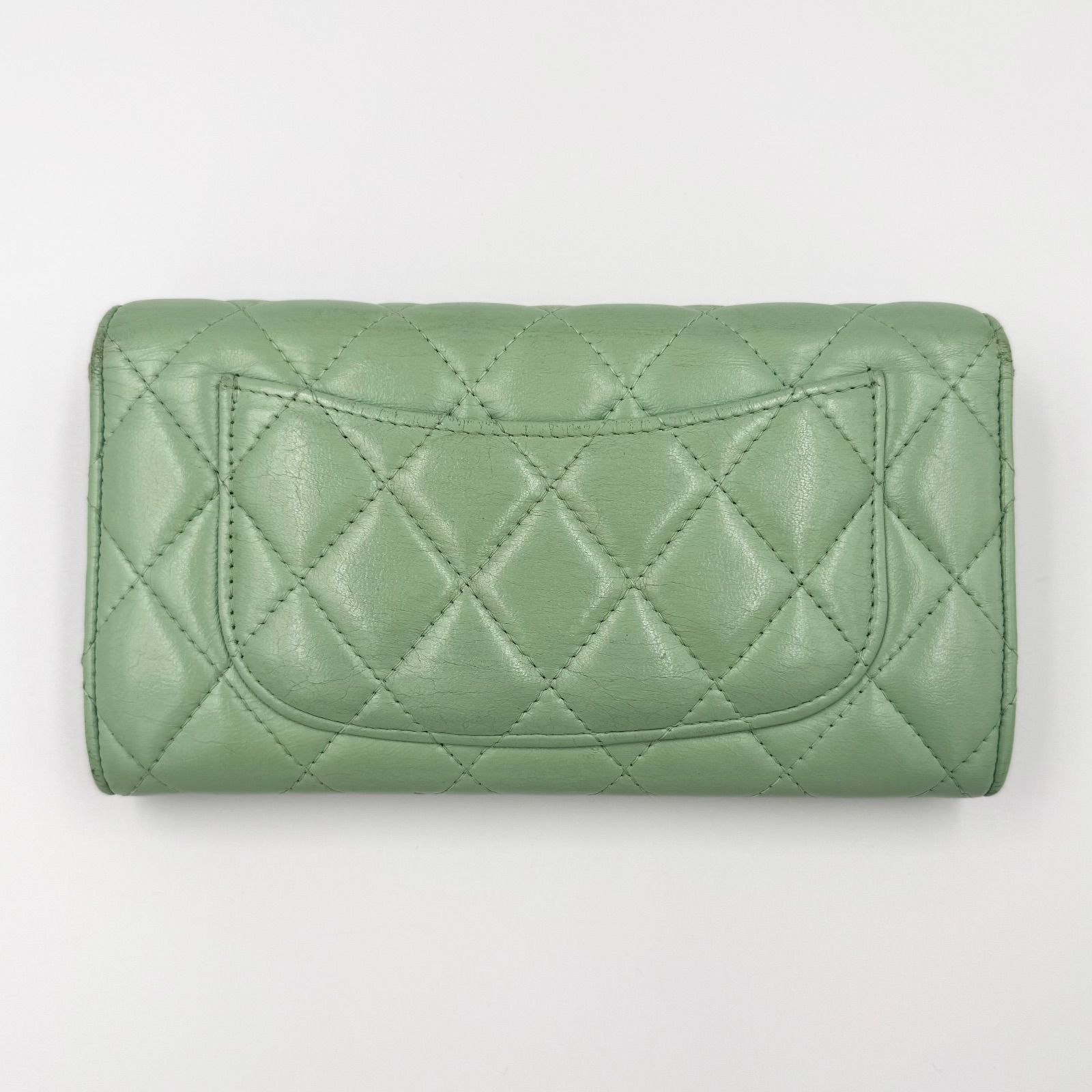 シャネル 長財布 グリーン レディース 財布 CHANEL - メルカリ