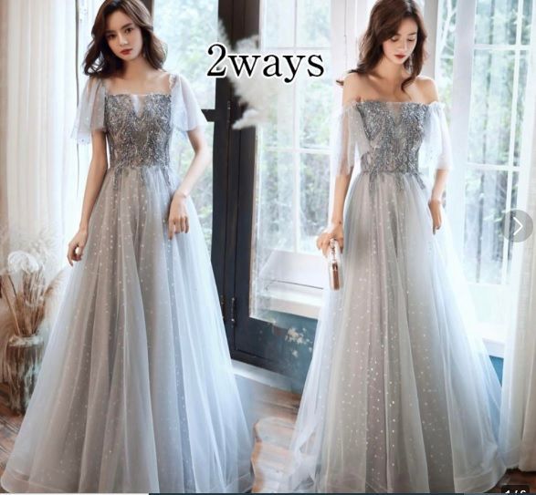 ♥ 発表会 結婚式 舞台 パーティ イベント 華やか 11号 L ドレス OPN 2582