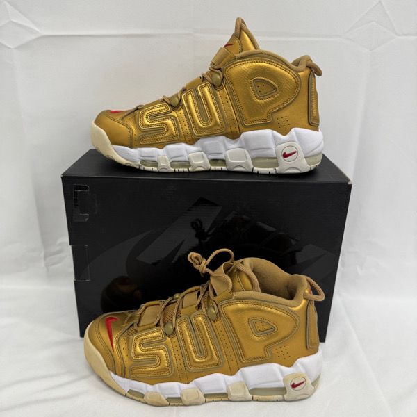 Supreme×NIKE|シュプリーム×ナイキ 17 SS AIR MORE UPTEMPO GOLD |エアモアアップテンポ 902290-700 27.0