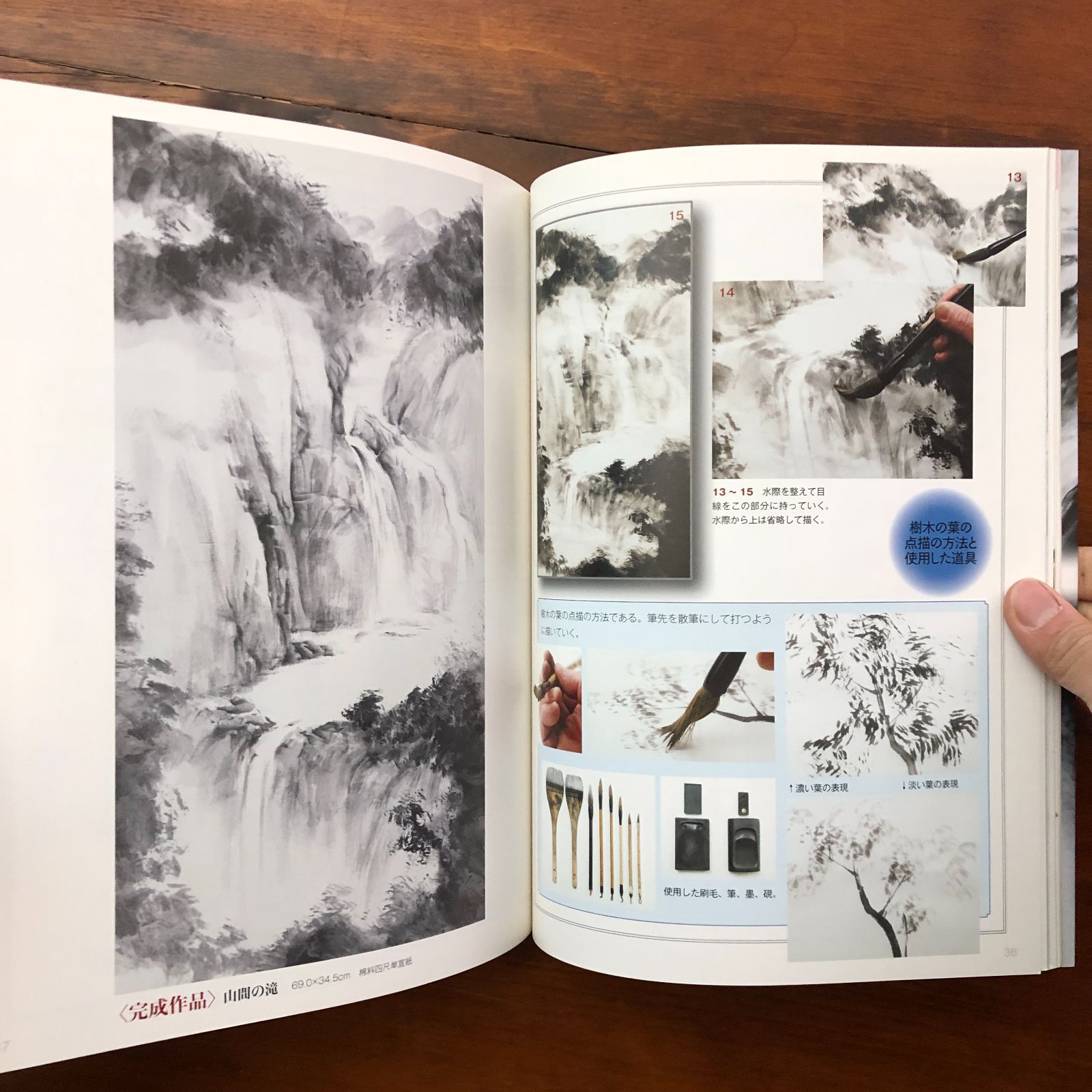 水墨画競作シリーズ 墨技の発見 渓谷を描く 株式会社日貿出版社 2013年