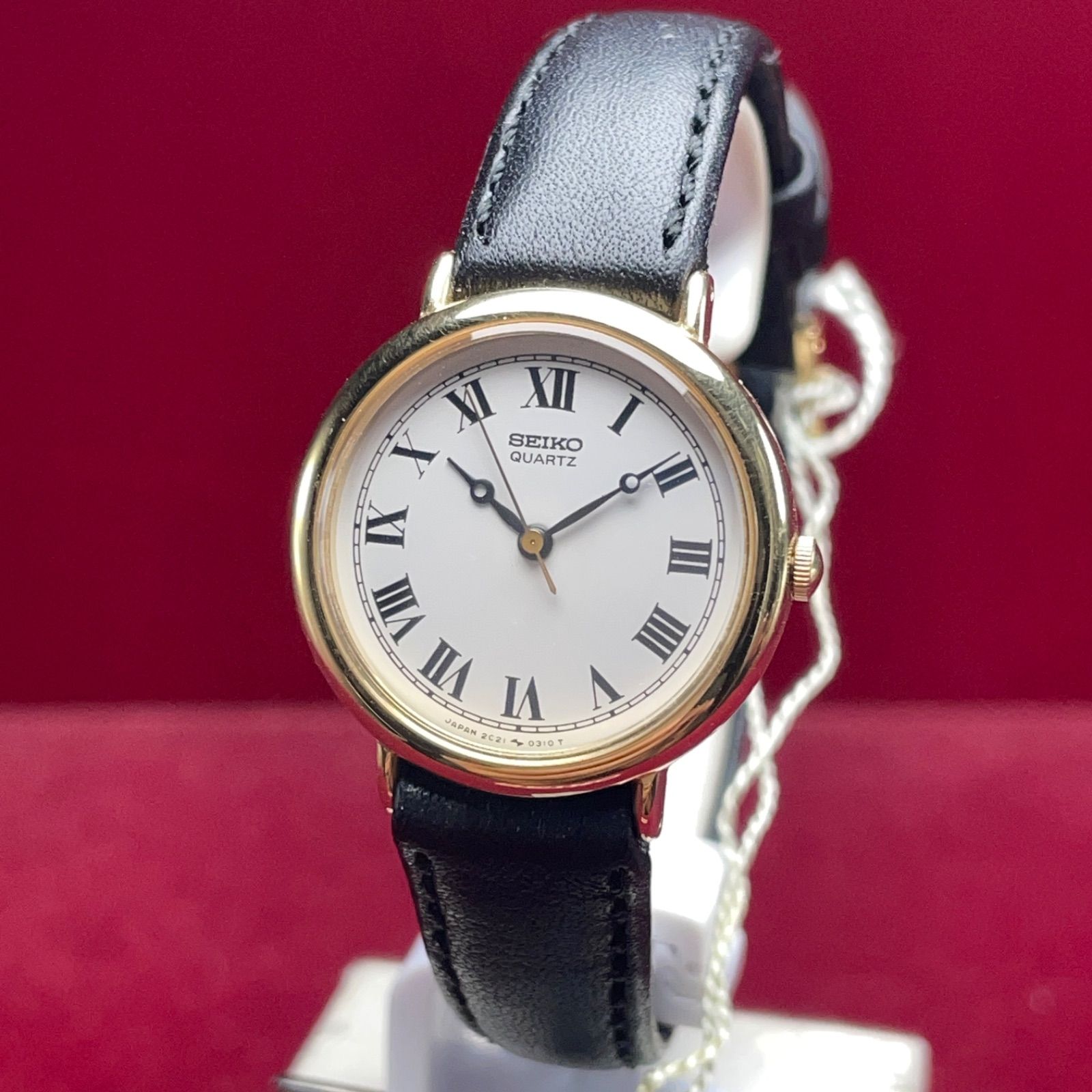 【SEIKO】 QUARTZ 腕時計 セイコークォーツ ゴールド（電池交換済） 電池交換済み】 SEIKO セイコー クォーツ ゴールド アンティーク