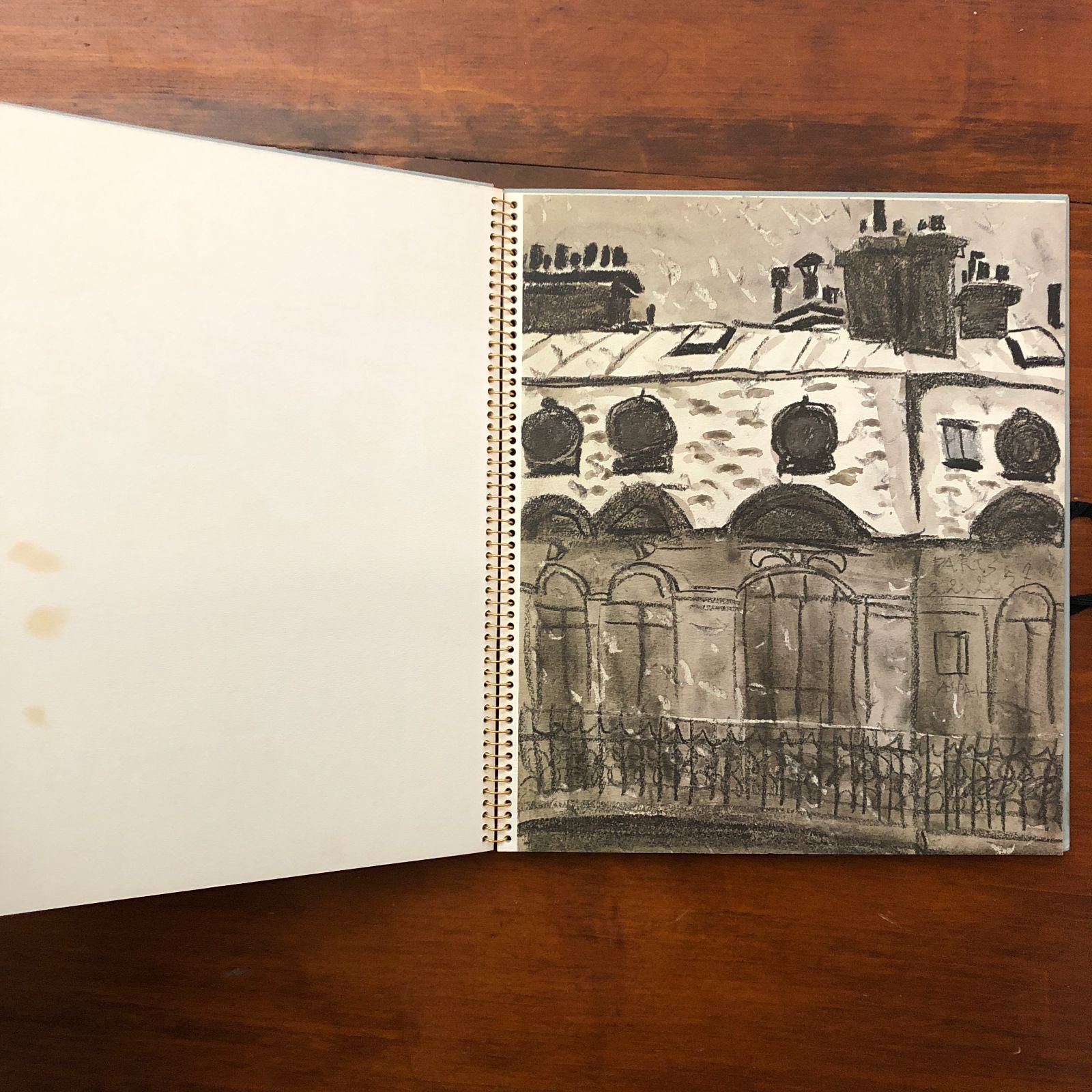 香月泰男スケッチ集 パリ篇1・2 2冊 香月泰男 求龍堂 1972年 ☆画集