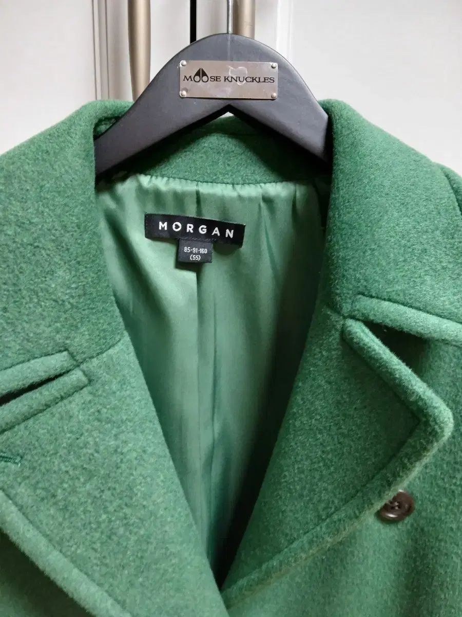 MORGAN モルガン グリーンカラー ダブルコート 77まで可能 - メルカリ