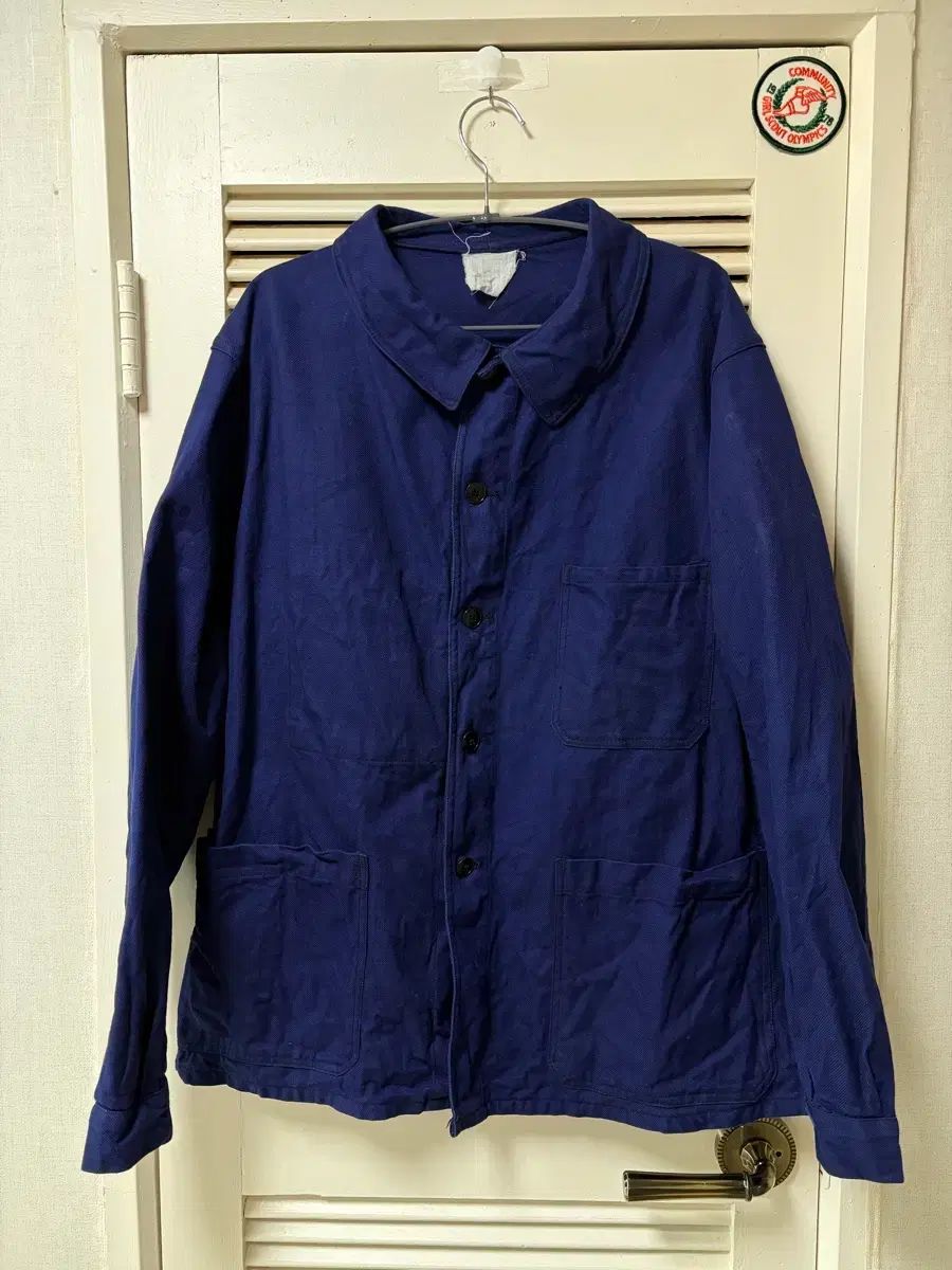 50 60 s フレンチ ウォーク ジャケット 둥근 KARA コットン