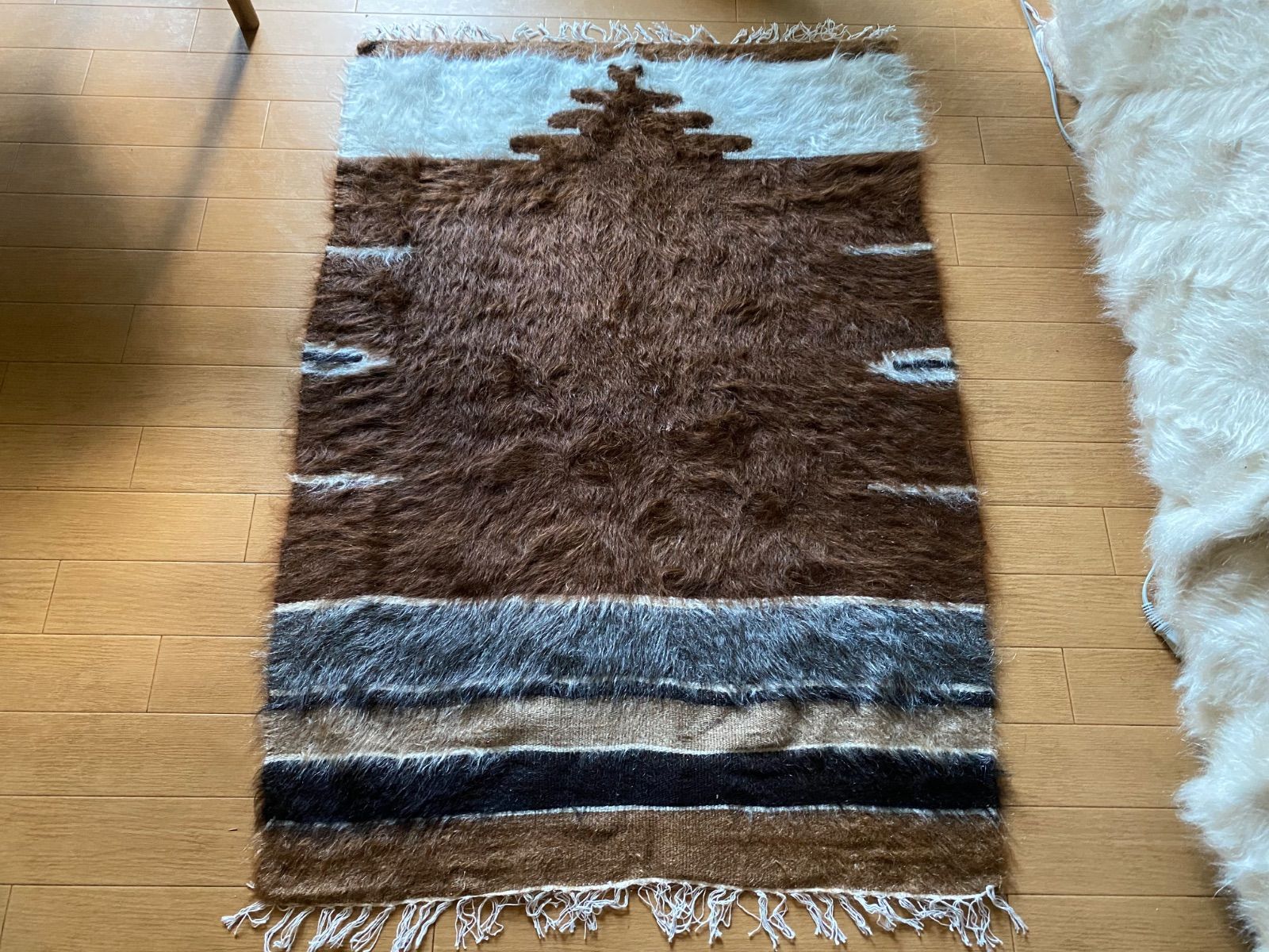 艶々感が違う！40年ほど前に織られたセミアンティークシイルトバッタ