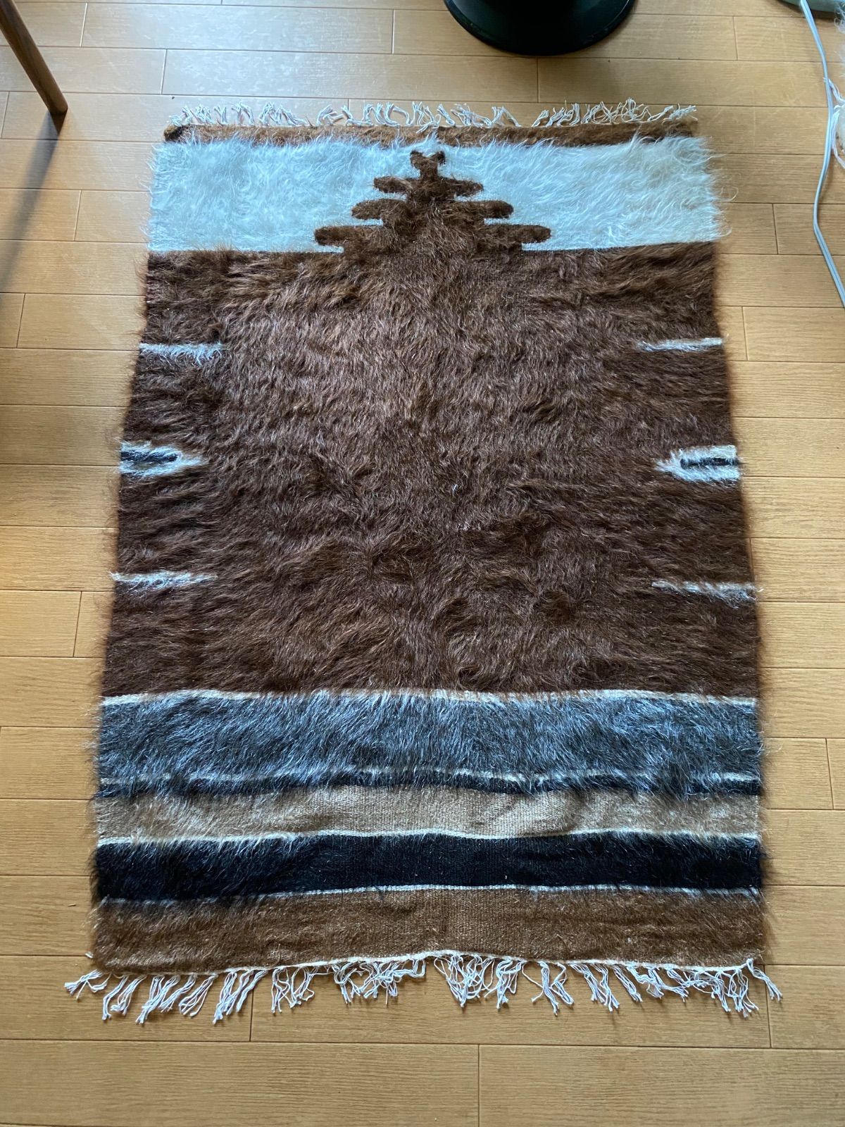 艶々感が違う！40年ほど前に織られたセミアンティークシイルトバッタ