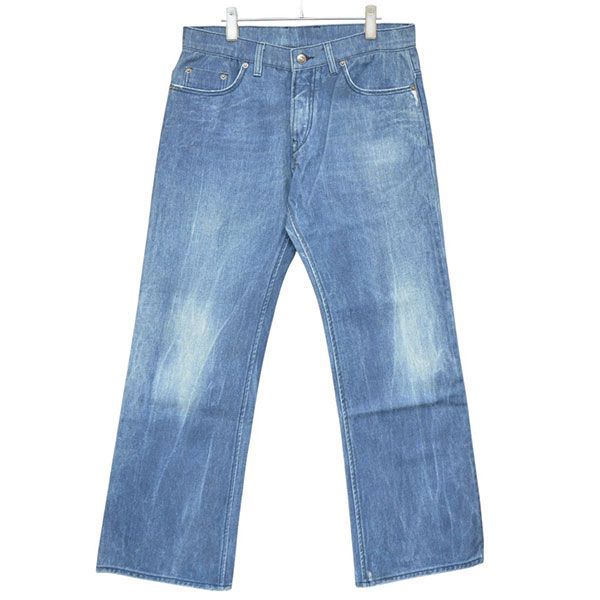 WOKE EDGE ウォークエッジ 2025 AW Printed Loose Flare Denim 転写ルーズフ デニムパンツ 2521-15917-015200