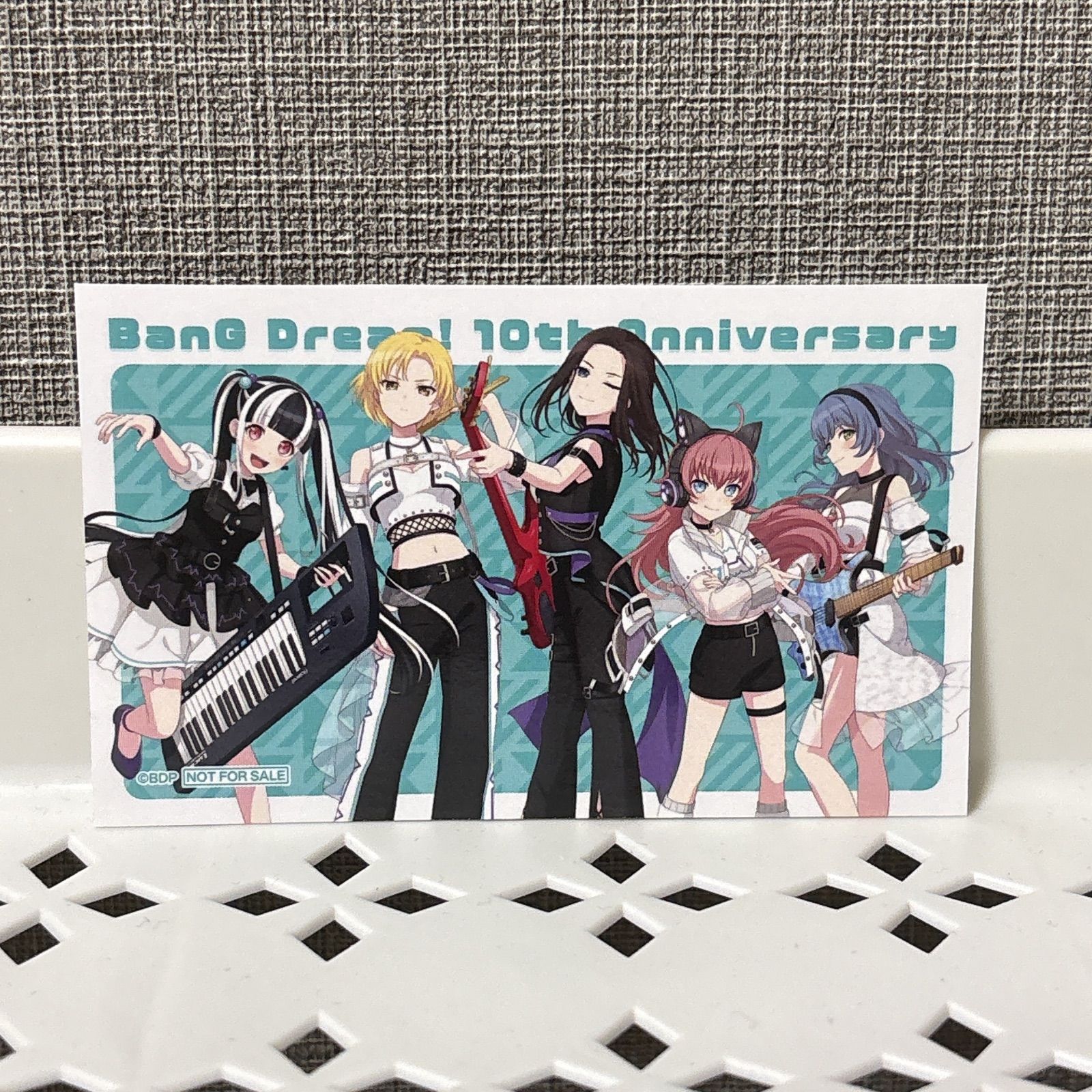 バンドリ 10th Anniversary 記念 POPUP 特典 ステッカー RAS レイヤ