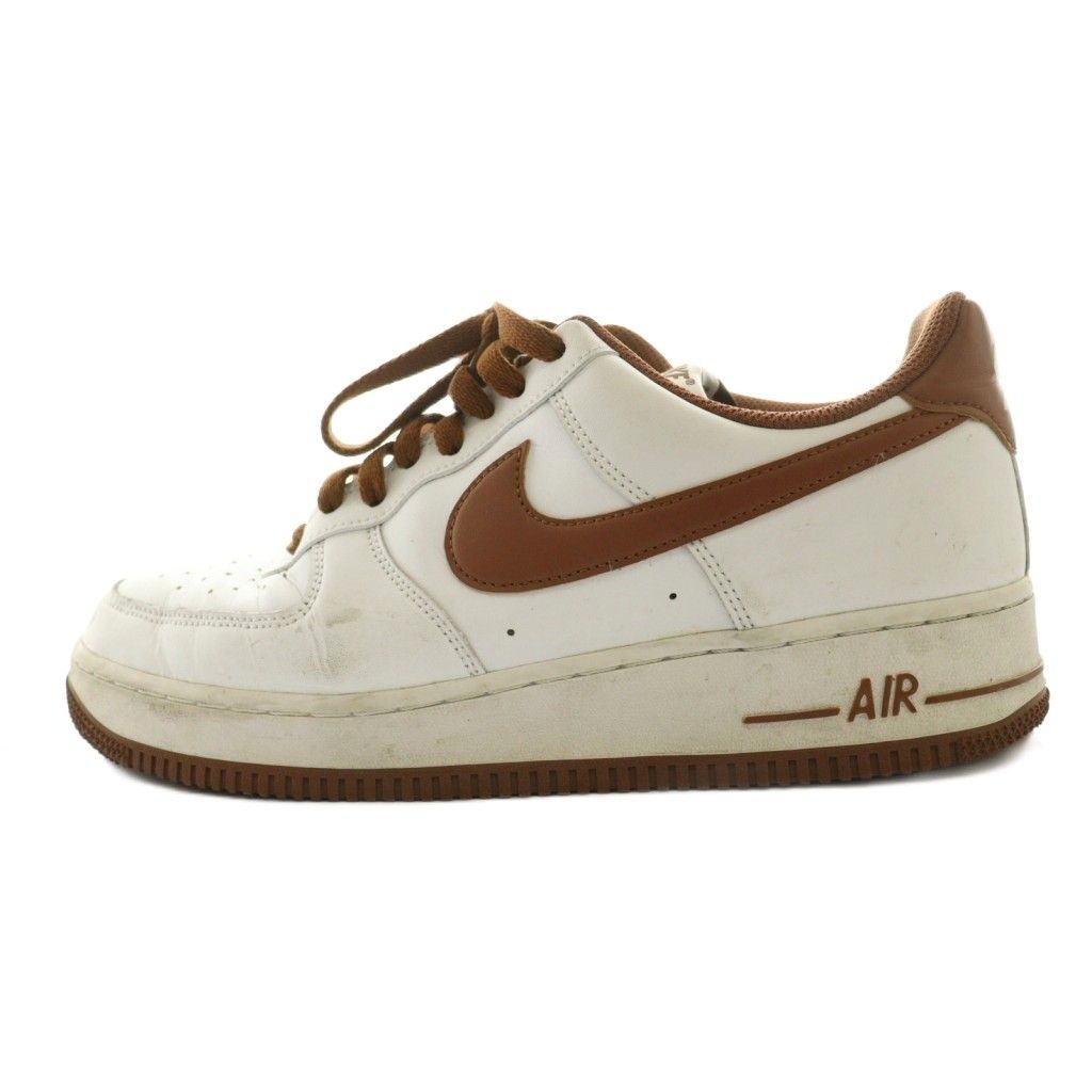 ナイキ NIKE エア フォース AIR FORCE 1 07 スニーカー US 9.5 27.5 cm 白 ホワイト 茶 ブラウン DH 7561-100 |SS OS