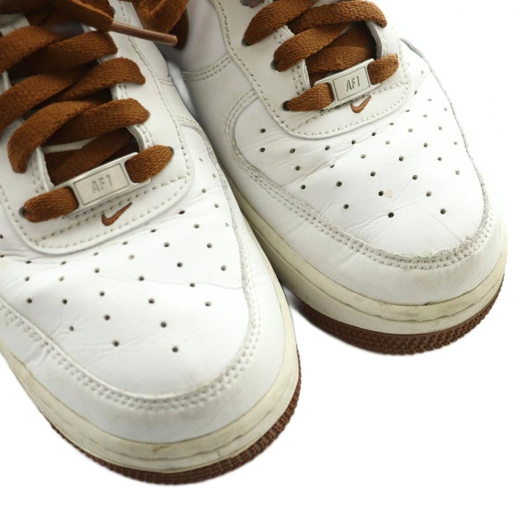 ナイキ NIKE エア フォース AIR FORCE 1 07 スニーカー US 9.5 27.5 cm 白 ホワイト 茶 ブラウン DH 7561-100 |SS OS スニーカー 靴