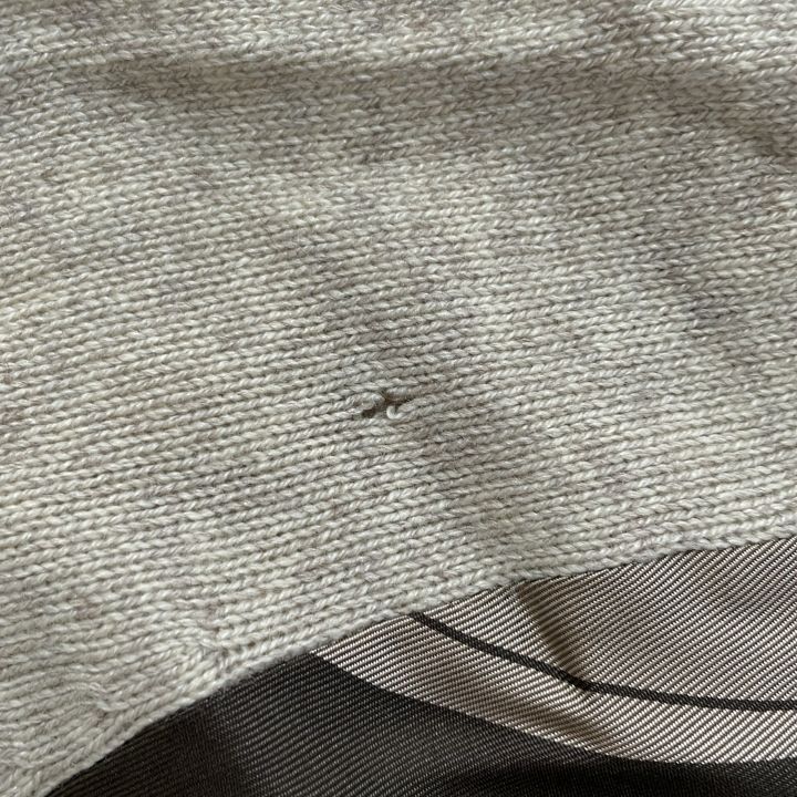 高級✨エルメス マルジェラ期 シルクニット タートルネック ロゴボタン グレー系 安い 通販ファッション - 高級✨エルメス マルジェラ期 シルクニット