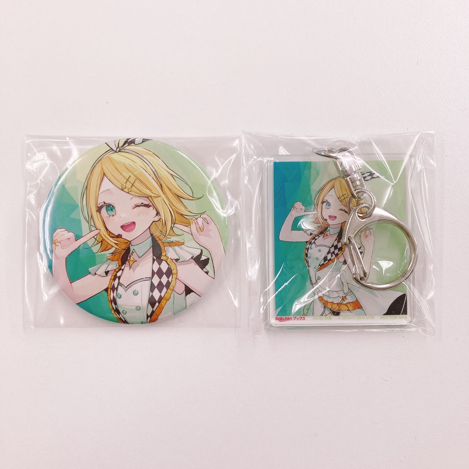 ステージのセカイの鏡音リン 缶バッジ＋アクリルキーホルダー 「CD 